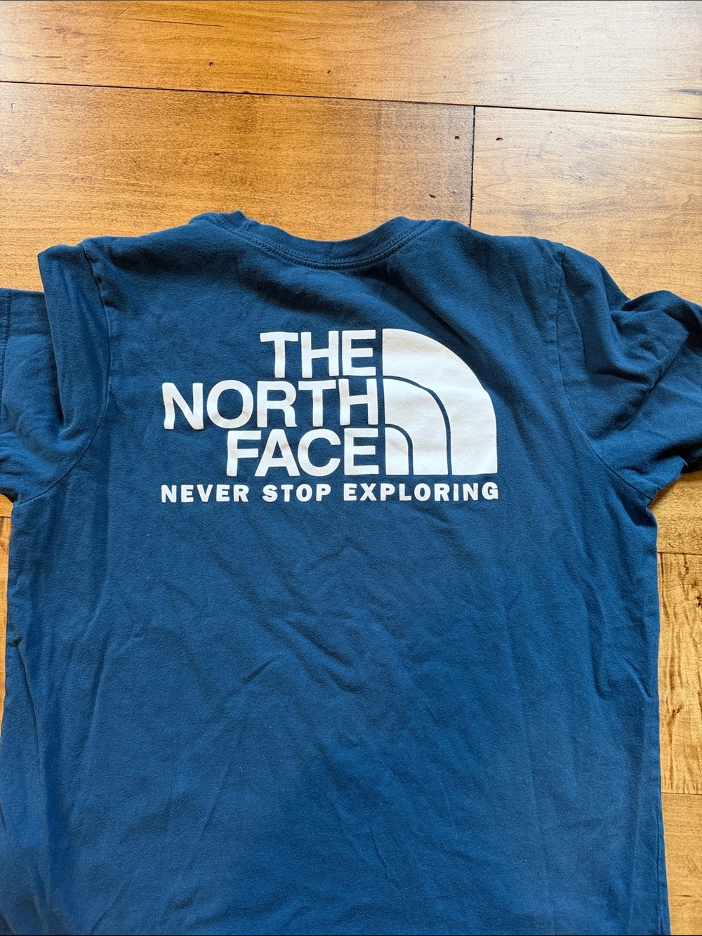 The North Face Men's Navy Blue Logo Crew Tee - Picture 2 of 2